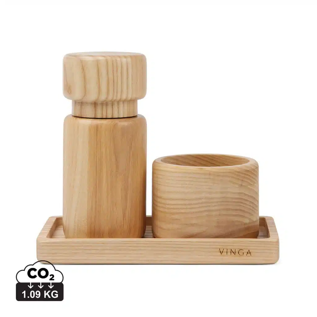 accessoires_cuisine_durables_vinga_bois_marron VINGA Retro salt & pepper set - Image 1