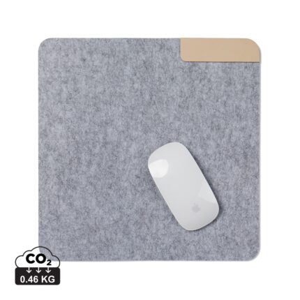 Accessoires de bureau durables couleur gris en Feutre recyclé