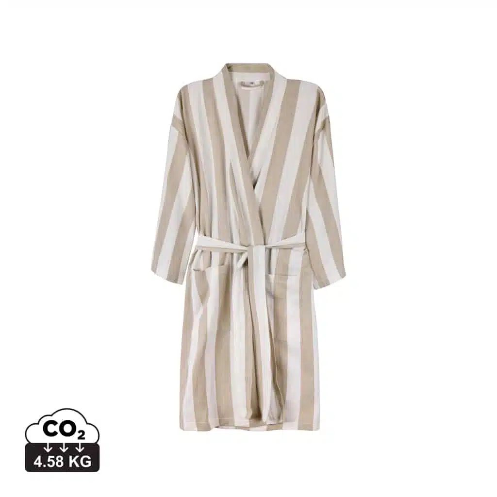 textiles_de_salle_de_bains__vinga_coton_recyclé VINGA Ornos GRS hammam robe L/XL - Image 1