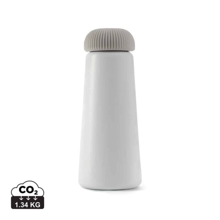 Bouteilles thermos durables couleur blanc en Acier inoxydable recyclé
