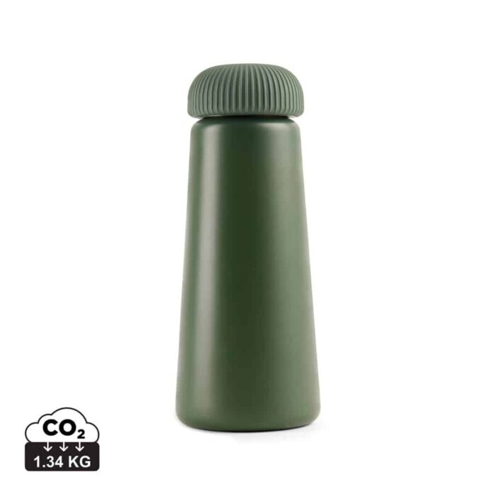 Bouteilles thermos durables couleur vert en Acier inoxydable recyclé