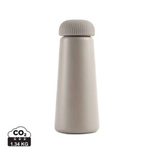 Bouteilles thermos durables couleur gris en Acier inoxydable recyclé