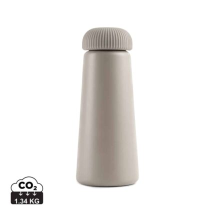 Bouteilles thermos durables couleur gris en Acier inoxydable recyclé