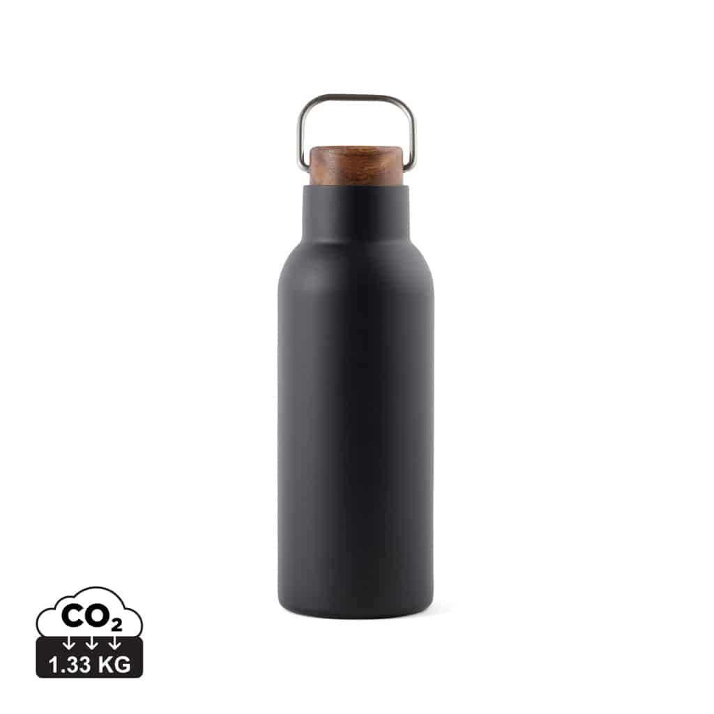 bouteilles_thermos_durables_vinga_acier_inoxydable_recyclé Bouteilles thermos durables couleur noir en Acier inoxydable recyclé