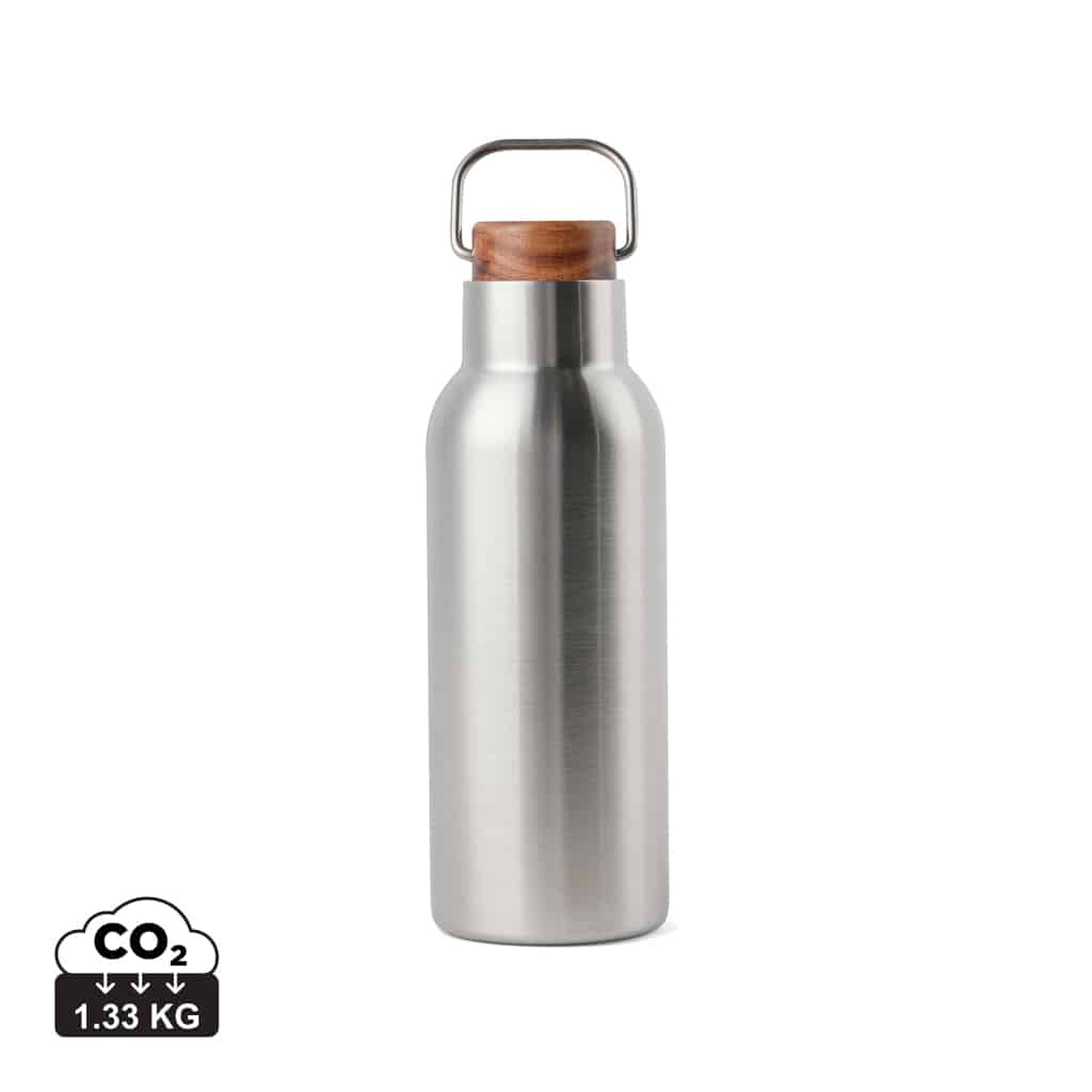 bouteilles_thermos_durables_vinga_acier_inoxydable_recyclé Bouteilles thermos durables couleur acier en Acier inoxydable recyclé