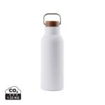 Bouteilles thermos durables couleur blanc en Acier inoxydable recyclé