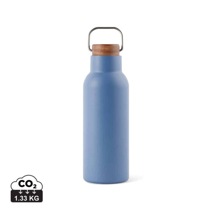 Bouteilles thermos durables couleur bleu en Acier inoxydable recyclé