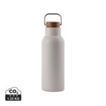 Bouteilles thermos durables couleur gris en Acier inoxydable recyclé