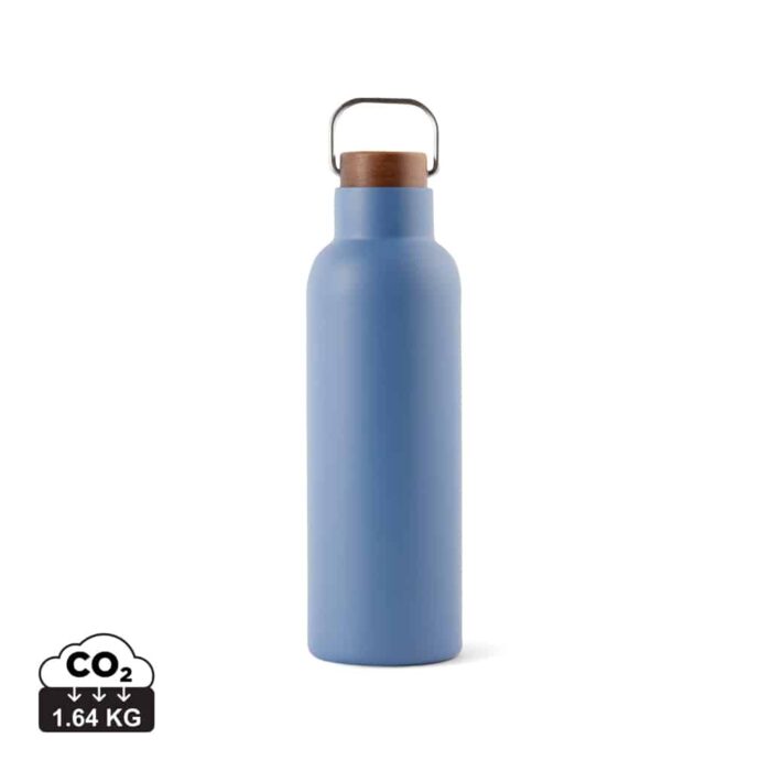 Bouteilles thermos durables couleur bleu en Acier inoxydable recyclé
