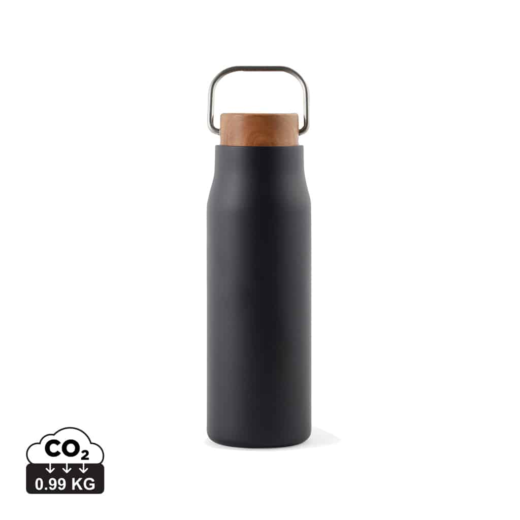 bouteilles_thermos_durables_vinga_acier_inoxydable_recyclé Bouteilles thermos durables couleur noir en Acier inoxydable recyclé