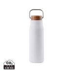 Bouteilles thermos durables couleur blanc en Acier inoxydable recyclé