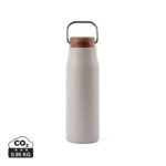 Bouteilles thermos durables couleur gris en Acier inoxydable recyclé