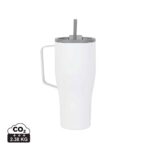 Tasses café & mugs durables couleur blanc en Acier inoxydable recyclé