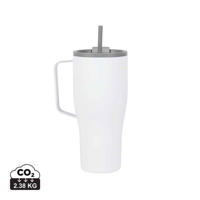 Tasses café & mugs durables couleur blanc en Acier inoxydable recyclé