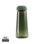 Bouteilles d'eau durables couleur vert en rPET