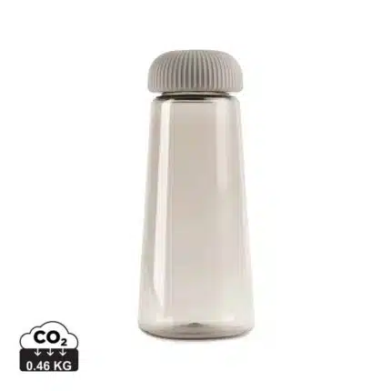 Bouteilles d'eau durables couleur gris en rPET