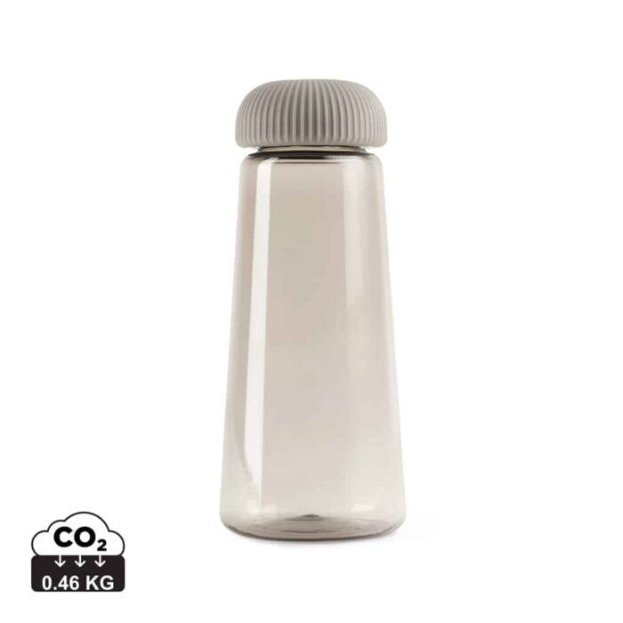 Bouteilles d'eau durables couleur gris en rPET