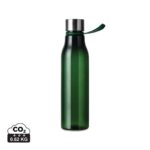 Bouteilles d'eau  couleur vert en rPET