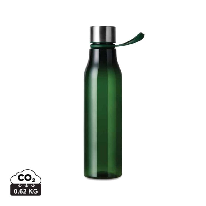 Bouteilles d'eau  couleur vert en rPET