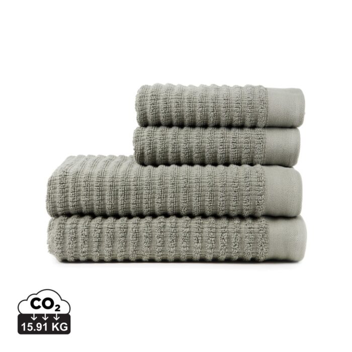 Textiles de salle de bains durables couleur vert en Cotonde la marque Vinga