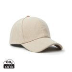 Casquettes 6 panneaux durables couleur beige en Coton recyclé