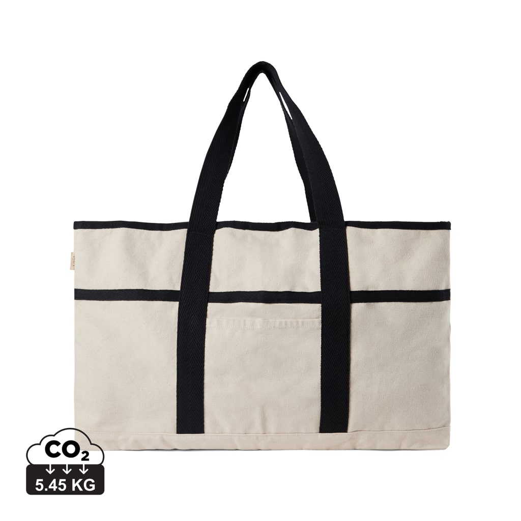 V762033__S_0__06abe8903ac74d92b03572fd91e920c0.jpg VINGA Sac de plage en toile recyclée AWARE™  Volonne – Image 1