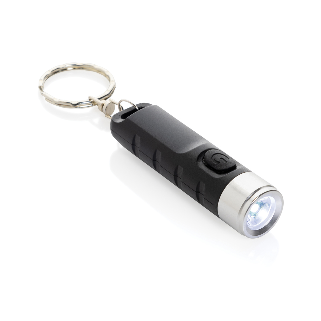 P514.0201__B_1__ee155bb79a1f450cbe3db066f52df0a4 Porte-clés lampe torche charge USB en plastique RCS Globix – Image 2