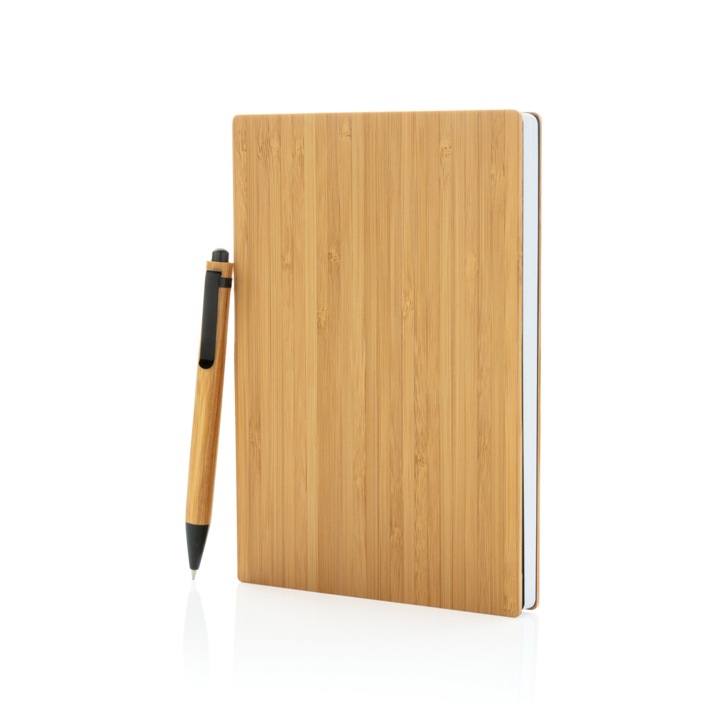 P772.159__B_1__365f1df82c2e4685b2938e3d93125fc2 Set carnets de notes A5 et stylo en bambou – Image 2