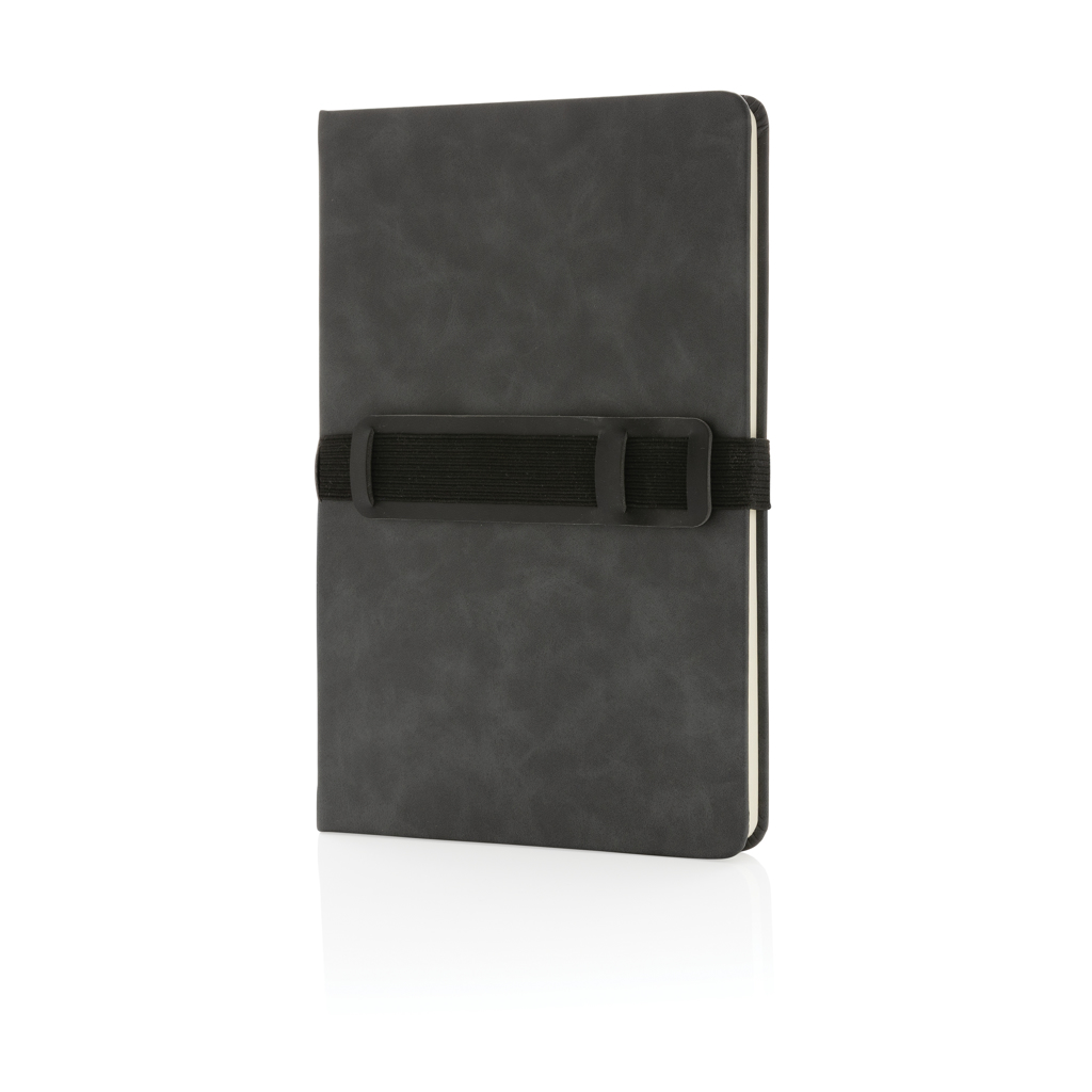 P774.232__B_1 Carnet de notes A5 en PU avec porte téléphone et porte stylo – Image 2