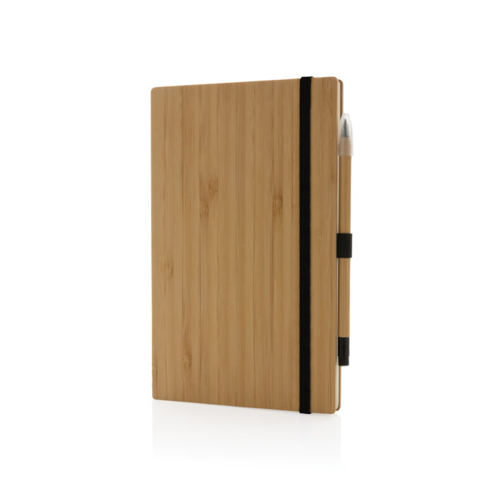 Set avec carnet et crayon infini en bambou – Image 2