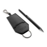 Set porte-clés et stylo en PU recyclé RCS Swiss Peak Tula – Image 2
