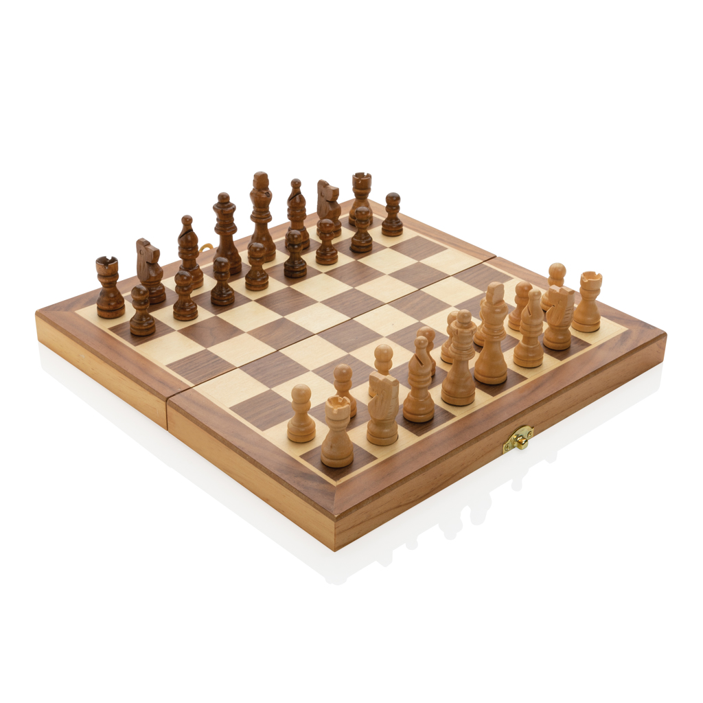 P940.129__B_1__afe83954e7b241faa44b4fc201c4df08 Jeu d'échecs pliable en bois – Image 2