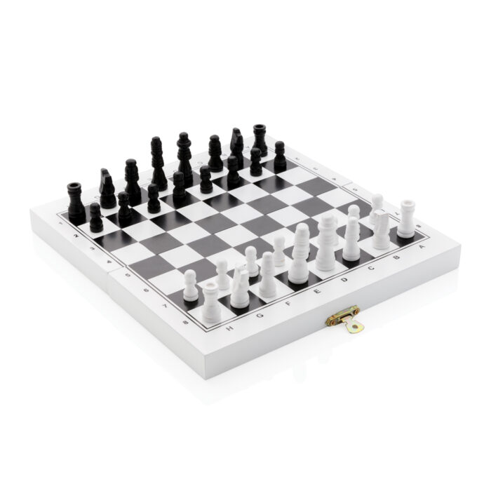 Jeu de société 3 en 1 dans une boîte en bois – Image 2
