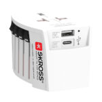SKROSS Adaptateur de voyage universel MUV 2-Pôles avec USB – Image 2