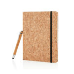 Carnet de notes en liège avec stylo en bambou A5 – Image 2