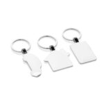 RCS recycled zinc alloy rectangle keyring - Image 7