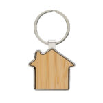 Porte-clés maison en alliage de zinc RCS et bambou – Image 2