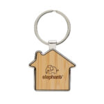 Porte-clés maison en alliage de zinc RCS et bambou – Image 6