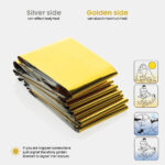Solra emergency blanket in RCS recycled RPET pouch - Image 6