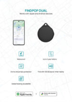 Géolocaliseur en plastique recyclé RCS IPX5 Findpop Dual – Image 9