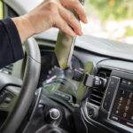RCS recycled plastic 10W wireless charging car holder - Image 3