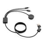 Terra RCS rPET 6-in-1 60W charging cable with watch charger - Image 2