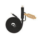 Câble magnétique 60W 2 en 1 Arc en PET RCS – Image 3