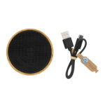 RCS recycled plastic and bamboo 3W wireless speaker - Image 4