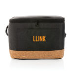 Impact AWARE™ XL RPET two tone cooler bag with cork detail - Image 7