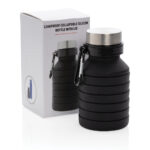 Leakproof collapsible silicone bottle with lid - Image 9