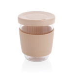 Verre 360ml avec couvercle et manchon en silicone Ukiyo – Image 2