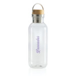 RCS RPET bottle with bamboo lid and handle - Image 7