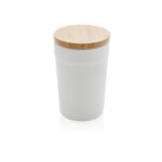 Mug 300ml en PP recyclé GRS avec couvercle en bambou – Image 2