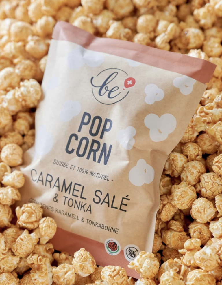 Small salted caramel  tonka bean popcorn bag BE POPCORN